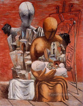 ジョルジョ・デ・キリコ Painting - 画家の家族 1926年 ジョルジョ・デ・キリコ 形而上学的シュルレアリスム